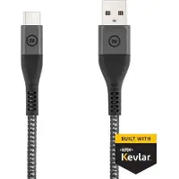 BlueBuilt Câble USB-A vers USB-C 1,5 m Kevlar Noir