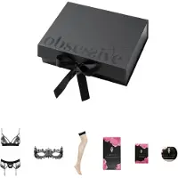 Obsessive Coffret Cadeau Lingerie "Wonderia" - 6 pièces (noir) - L/XL