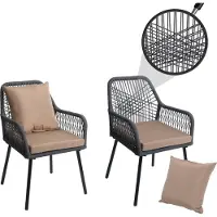 MCW Chaise de jardin -O12 (lot de 2)