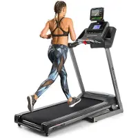 Capital Sports Infinity Track 2.0 Tapis de course 4,5 ch Bluetooth appli Kinomap LCD - gris