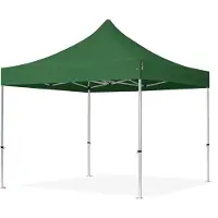 TOOLPORT 3x3 m Tonnelle pliante Alu, PES 800, vert foncé