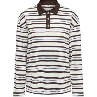 JDY T-shirt 'JDYLine' bleu pastel / brun foncé / vert pastel