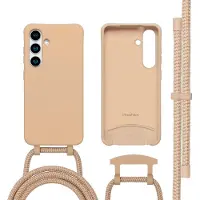 IMoshion Coque arrière Color avec cordon amovible et MagSafe Samsung Galaxy S25 / S24 - Beige