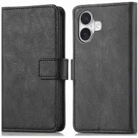 IMoshion Étui de télephone portefeuille de luxe Apple iPhone 16 Plus - Noir