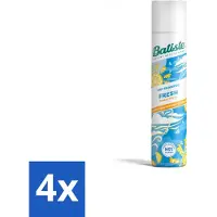 Batiste - Fresh - Shampooing sec - Parfum frais et propre - Rafraîchit et donne de la tenue - 200 ml - Pack avantage - 4 pièces