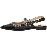 Sub55 Slingback Slingbacks - Zwart lak - Maat 42