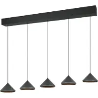 Valotorni Suspension 5 lumières Laguna noir