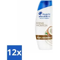 Head & shoulders - Shampooing - Hydratation intense - 100 % sans pellicules - 300 ml - Pack avantage - 12 pièces