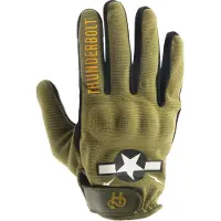 Helstons Thunderbolt Perforated Leather Gloves Vert 11 Homme