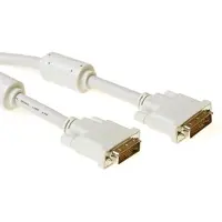 ACT DVI-I Dual Link connection cable - M -M - Ivory 2.0m 2m DVI-Kabel (AK3720)