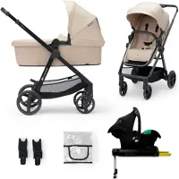 Kinderkraft Poussette combinée 4in1 Newly Classic Beige + Mink PRO