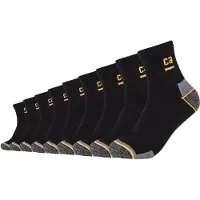Camano Chaussettes 'Work' jaune / gris chiné / noir