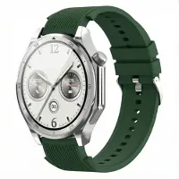 IMoshion Bracelet en silicone pour la OnePlus Watch 3 / 2 / 2R / Oppo Watch X2 / X - Vert foncé
