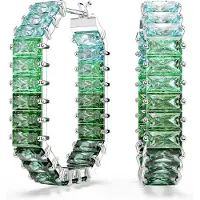 Swarovski Boucles d'Oreilles Vertes Swarovski Pour Femmes 5705787