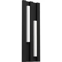 Eglo 900118 FANDINA LED Applique murale/plafonnier d'extérieur 2x4,2W noir blanc blanc chaud IP55
