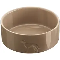 Hunter Osby Glazed Dog Feeder Beige 21.9 x 21.9 x 8.8 cm
