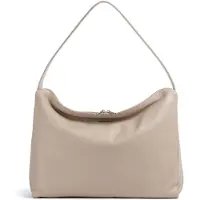 Mandarina Duck Mellow Leather Hobo Shoulder Bag Beige
