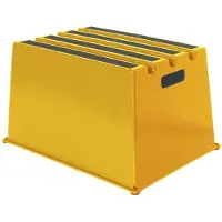 Twinco Marchepied pour charges lourdes Marches 1 plate-forme H.307mm Cu.jaune