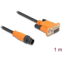 DeLOCK 66745 M12 Serielles Anschlusskabel A-kodiert 3 Pin 1,8 m