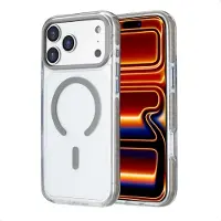 IMoshion Coque Combat MagSafe pour Apple iPhone 17 Pro Max - Gris