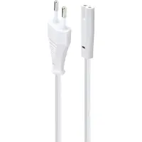 Gembird PC-184/2-W câble électrique Blanc 1,8 m Prise d'alimentation type C Coupleur C8