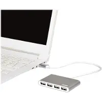 Port Designs PORT PORT900120 - Hub 4 ports USB A 2.0 vers 4 ports USB A 2.0 Gris