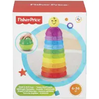 Fisher-Price Jouet interactif pour bébés Pyramide de tasses, 6 mois+,
