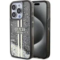 GUESS Guhcp15llfcsegk Iphone 15 Pro 6.1 Liquid Stripes Phone Case Clair