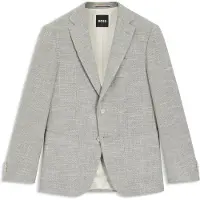 BOSS Veste Regular en coton stretch mélangé à motif