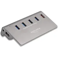 DeLOCK USB 10 Gbps Hubmit 4USB Typ-A Ports+1 Schnellladeport