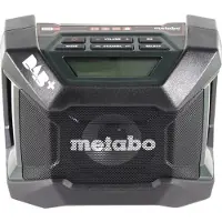 Metabo R 12-18 DAB+ BT Radio de chantier sans fil 12-18 V DAB+ + 2x batterie 4,0 Ah + chargeur