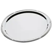 Aps Plat de service rond en acier inoxydable | 3 tailles
