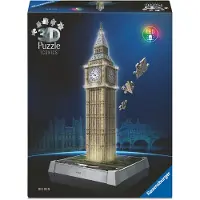 Ravensburger Big Ben Led Light 3d Puzzle 216 Pieces Vert Enfants