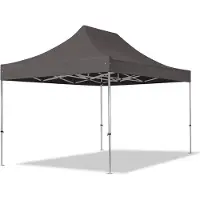 TOOLPORT 3x4,5 m Tonnelle pliante Alu, PES 800, gris foncé