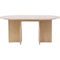 Venture Home Strada table à manger Ø120cm. avec rallonge whitewash.