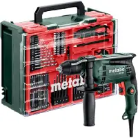 Metabo SB 650 Set Perceuse à percussion 650 W 10 Nm + 78 pcs. kit d'accessoires ( 600742710 )