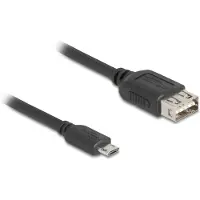 DeLOCK USB 2.0 Kab USB Typ Micro-B St zu USB Typ-A Bu 2 m
