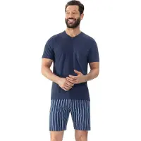 Mey Pyjama court bleu / bleu foncé