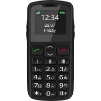 Beafon SL230 - 2G, gamme Silver Line, téléphone à clapet avec grandes touches, noir