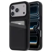 IMoshion Coque arrière avec porte-cartes et support Apple iPhone 17 Pro - Noir