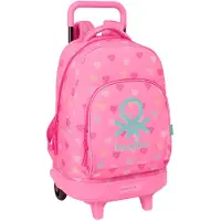 Safta Sac à Dos à Roulettes Benetton Heart 33l 33x45x22cm