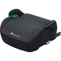 Bebeconfort Manga i-Fix Rehausseur de siège, rehausseur de siège ISOFIX, rehausseur de siège de voiture léger, de 6 à 12 ans, 22-36 kg, 125-150 cm, Tinted Black