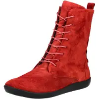 Think! Bottines à lacets rouge
