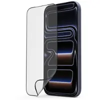Hama Super Hybrid (1 pcs, Apple iPhone 17 Pro), Téléphone portable : film de protection, Transparent, Noir