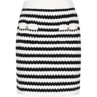 Faina Jupe noir / blanc cassé