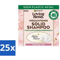 Garnier - Loving Blends Mild Oat - Shampooing solide - Cheveux cassants - 60 g - Advantage pack - 25 pièces