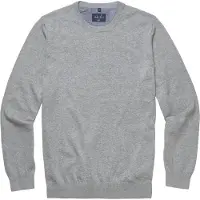 MARVELIS Casual Regular Fit Pull-over Col rond gris moyen, Unicolore