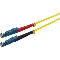 Helos Câble de raccordement fibre optique E2000/E2000 (LSH) Duplex 9/125 m OS2 jaune 2,0 m