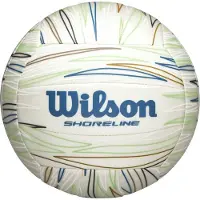 Wilson Shoreline Gen Green Volleyball - Taille officielle Blanc/Bleu