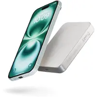 ZENS Slim Alum Powerbank (10000 mAh, 15 W, 37 Wh), Chargeur de secours, Blanc